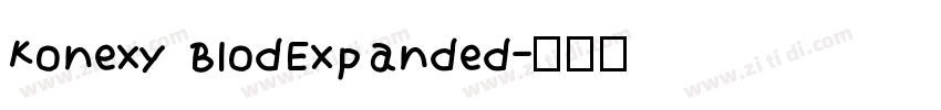 konexy BlodExpanded字体转换